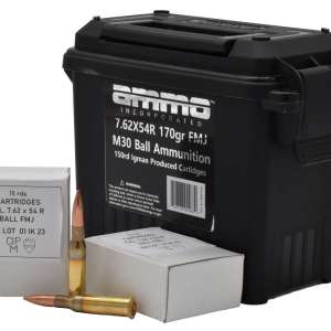 AI 7.62X54R 170GR FMJ M30 BALL 150RD CAN