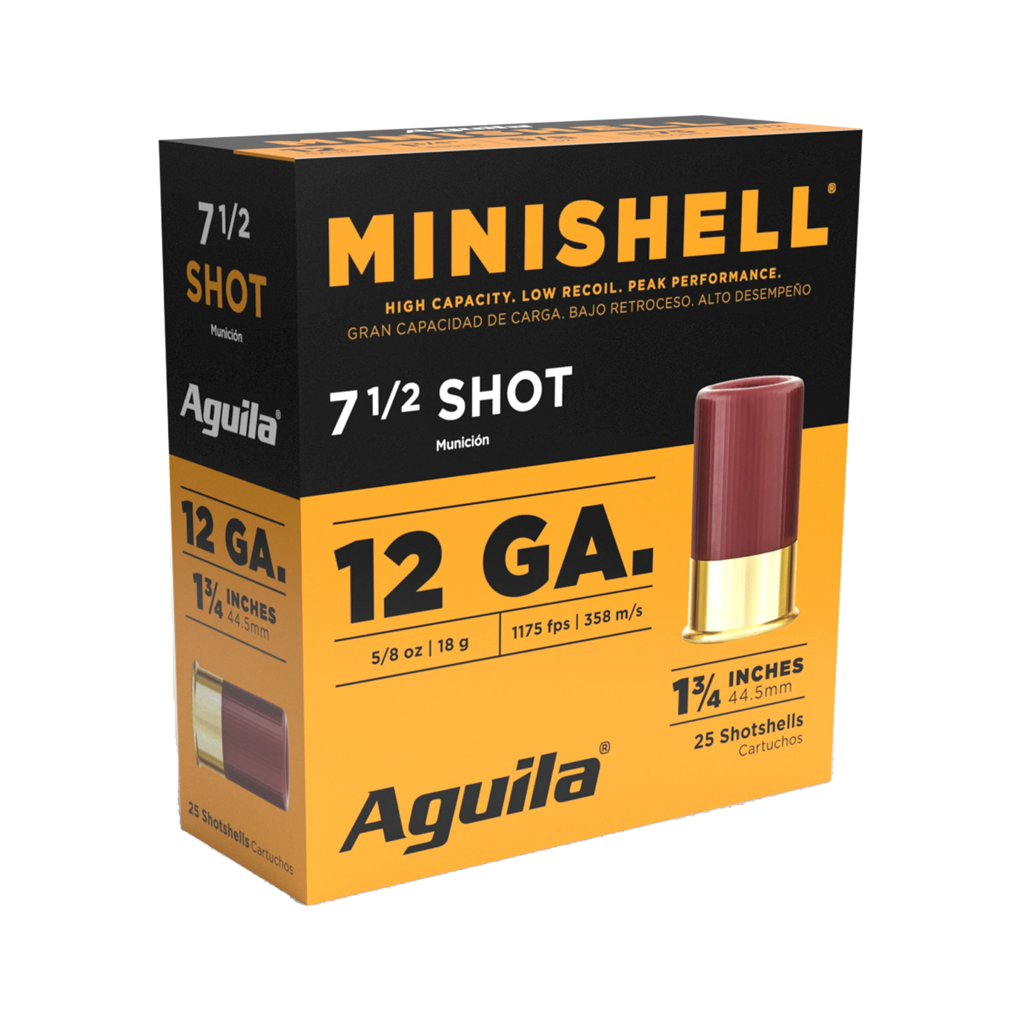 AGUILA MINI-SHELL 12GA 1.75" 5/8OZ #7.5 25RD 10BX/CS