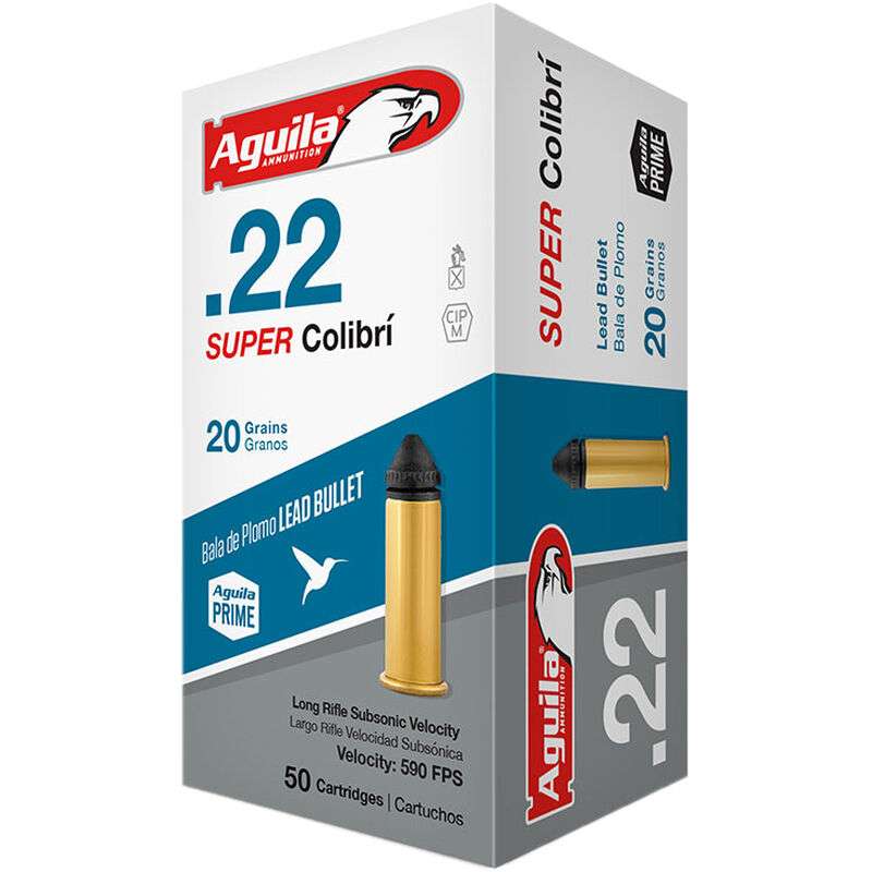 Aguila 1B220339 Super Colibri 22 LR 20 gr Colibri Lead 50 Bx/ 20 Cs