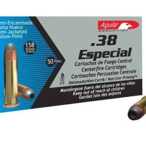 Aguila 1E382521 Pistol  38 Special 130 gr Full Metal Jacket (FMJ) 50 Bx/ 20 Cs