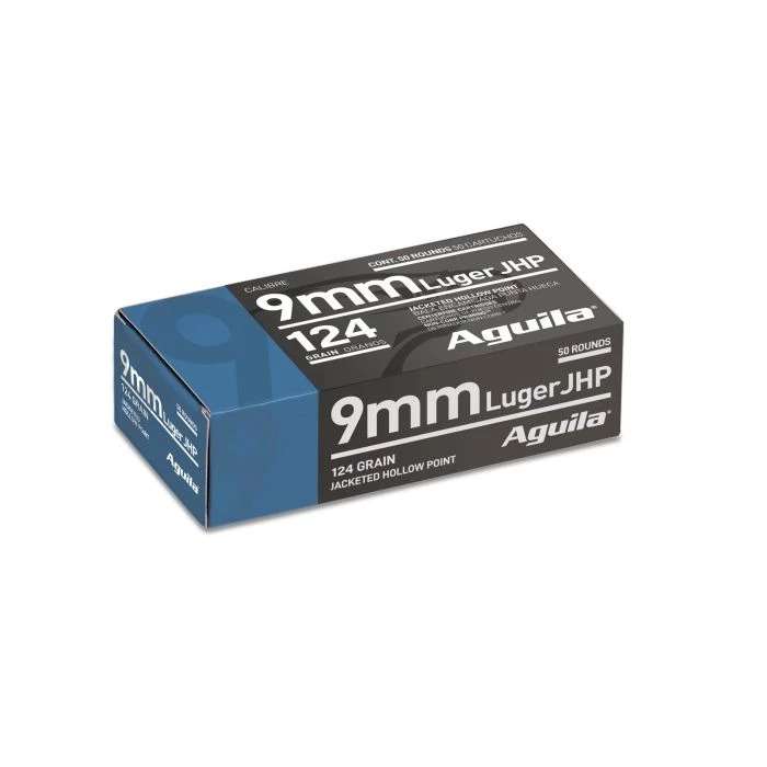 AGU 9MM 124GR JHP 50/10