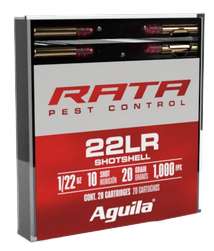 AGUILA 22LR #10 SHOT 20RD BOX 50BX/CASE LEAD SHOTSHELLS