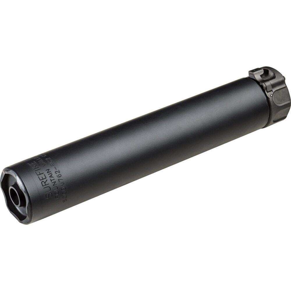 2ND GEN SOCOM SUPPRESSOR, HIGH TEMPERATURE ALLOY CONSTRUCTION, FOR USE WITH 7.62 CALIBER AMMUNITION, BLACK FINISH