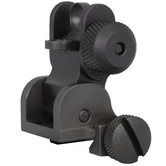 YHM FLIP REAR SIGHT BLK