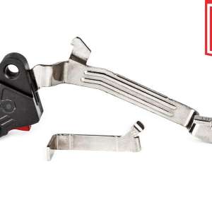 ZEV CFTPROBAR5GBR Pro Trigger BAR Kit with Red Safety Compatible with Glock 17, 19, 19x, 26, 34 Gen 5 Curved