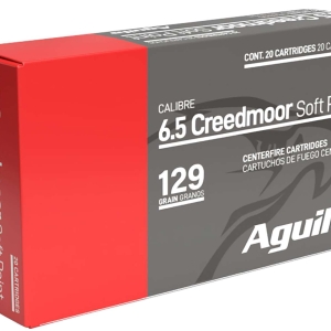 Aguila 81489AG 6.5 Creedmoor 129 gr InterLock Boat Tail Soft Point 20 Per Box/ 10 Case