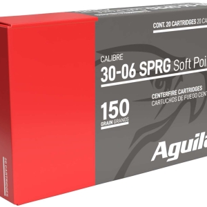 Aguila 8108AG 30-06 Springfield 150 gr Soft Point InterLock Boat Tail Soft Point 20 Per Box/ 10 Case