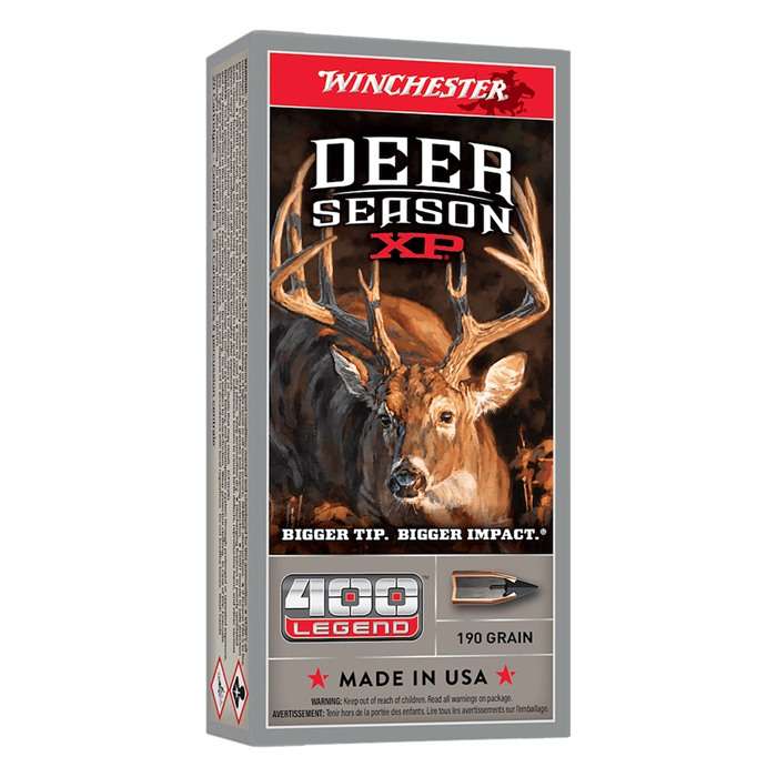 WINCHESTER DEER SEASON AMO 400 LEGEND 190GR XP 20RD (10 BOX CASE)