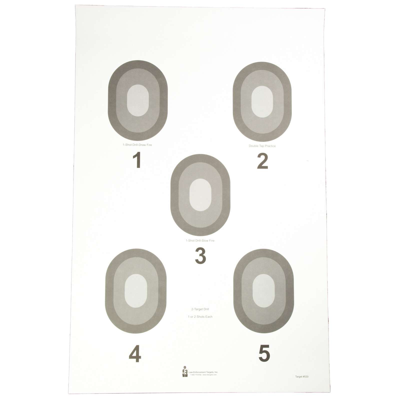 ACTION TGT 5 BULLSEYE CRM 100PK