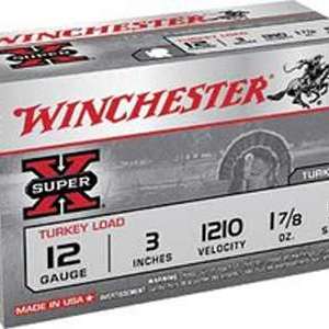 Winchester Ammo X123MT5 Super-X Turkey Load 12 Gauge 3" 1 7/8 oz 5 Shot 10 Bx/ 10 Cs