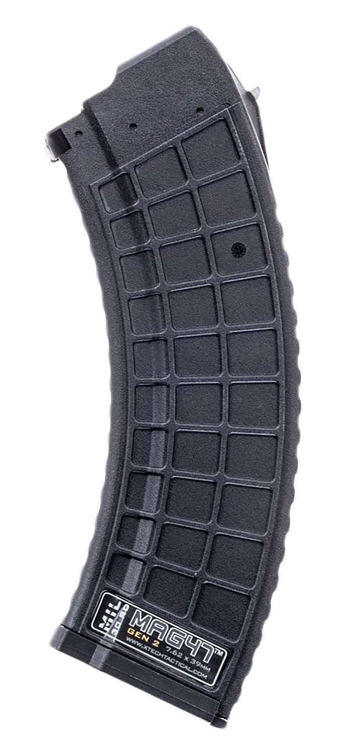 Xtech Tacitcal XTT115BLKELITE Elite 30rd 7.62X39 Fits AK-47 Black Stainless Steel