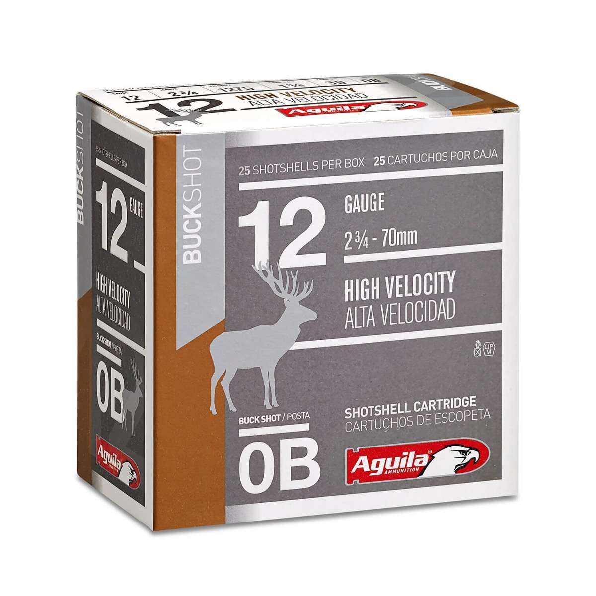 Aguila 1C1200BA Field  12 Gauge 2.75" 1 oz 0 Buck Shot 25 Bx/ 10 Cs