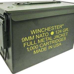 Winchester Ammo Q4318AC USA  9mm NATO 124 gr Full Metal Jacket (FMJ) 1000 Bx/ 1 Cs