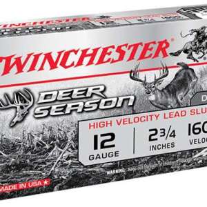 Winchester Ammo X12DS Deer Season High Velocity 12 Gauge 2.75" 1 1/8 oz 5 Bx/ 20 Cs