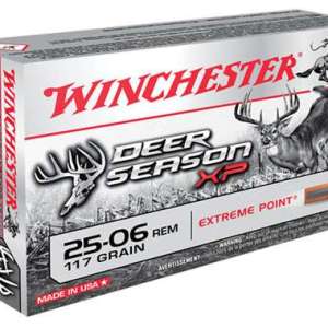 Winchester Ammo X2506DS Deer Season XP  25-06 Rem 117 gr Extreme Point 20 Bx/ 10 Cs