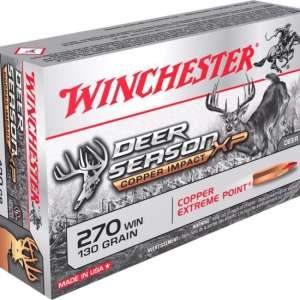 Winchester Ammo X270DSLF Deer Season XP Copper Impact 270 Win 130 gr Copper Extreme Point 20 Bx/ 10 Cs