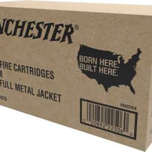 Winchester Ammo W2231000 USA  223 Rem 55 gr Full Metal Jacket (FMJ) 1000 Bx/ (Value Pack)