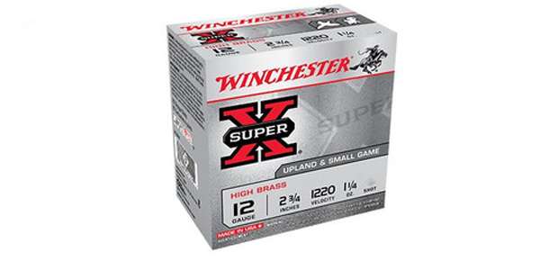Winchester Ammo X12P5 Super-X High Brass 12 Gauge 2.75" 1 1/4 oz 5 Shot 25 Bx/ 10 Cs