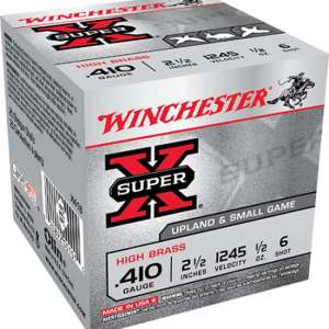 Winchester Ammo X416 Super-X High Brass 410 Gauge 2.50" 1/2 oz 6 Shot 25 Bx/ 10 Cs