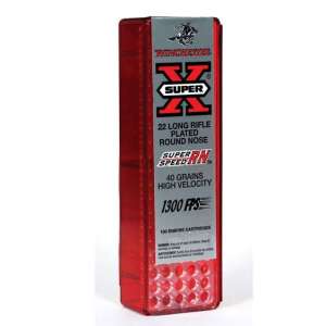Winchester Ammo X22LRSS1 Super-X  
22 LR 40 GR Lead Round Nose (LDRN) 100 Bx/ 20 Cs