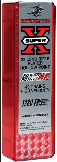 Winchester Ammo X22LRPP1 Super-X  22 LR 40 gr Power-Point (PP) 100 Bx/ 20 Cs