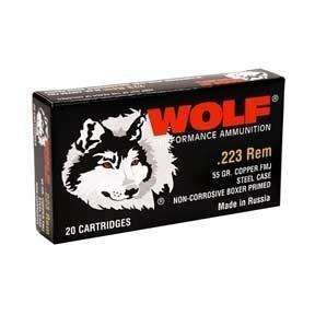 WOLF 223 55GR FMJ 20BX