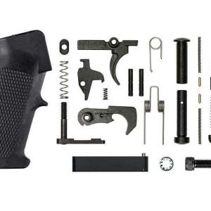 Aero Precision APRH100029 Lower Parts Kit Standard AR-15 Black Hardcoat Anodized