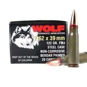 Wolf 762BHP Performance  7.62x39mm 123 gr Hollow Point (HP) 20 Bx/