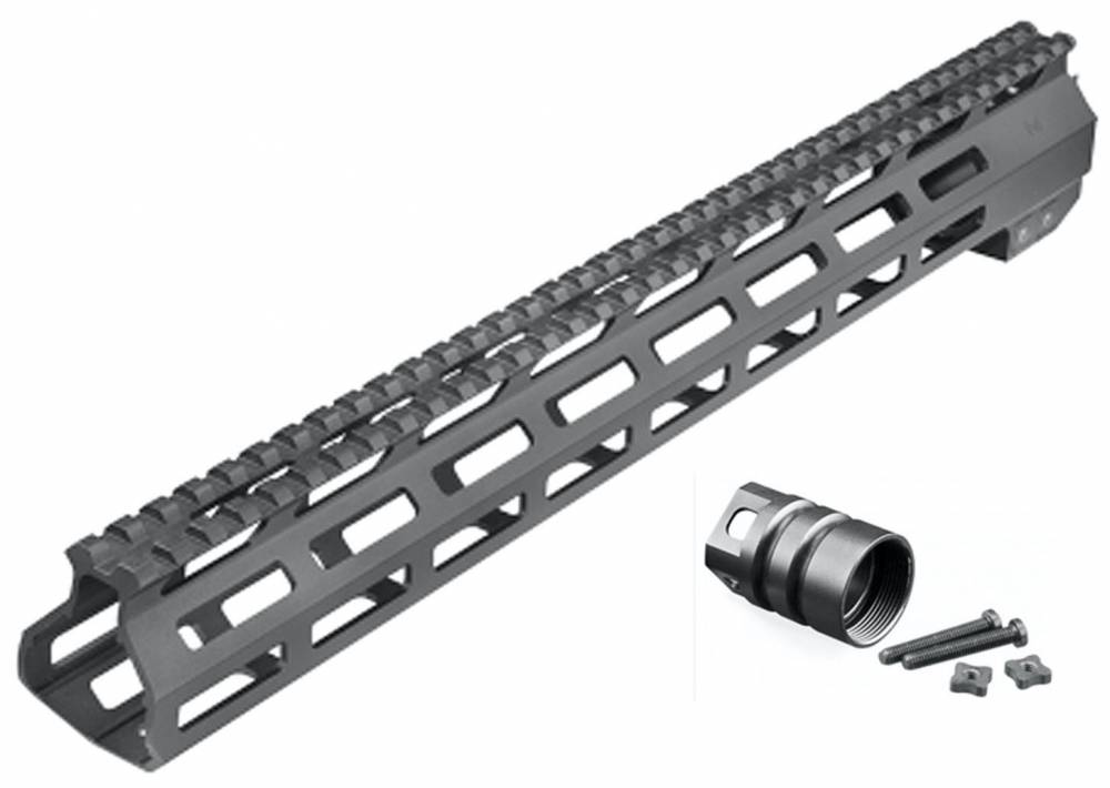 Aim Sports MTM13H308 AR M-Lok Handguard Rifle 6061-T6 Aluminum Black Hard Coat Anodized High 13.5"