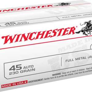 Winchester Ammo USA45AVP USA  45 ACP 230 gr Full Metal Jacket (FMJ) 100 Bx/ 5 Cs