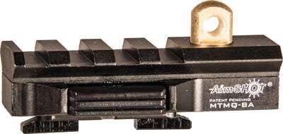 Aimshot MTMQRBA M-LOK QD Adapter Picatinny Rail for Bipod Black Hardcoat Anodized