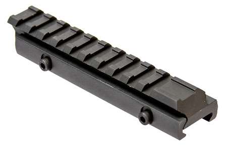 Aim Sports MT012L Riser Mount Low AR-Platform .25" Low Profile Black Hardcoat Anodized 5" Long