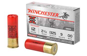 Winchester Ammo XB1200 Super-X  12 Gauge 2.75" 9 Pellets 00 Buck Shot 5 Bx/ 50 Cs