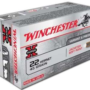 Winchester Ammo X22H1 Super-X  22 Hornet 45 gr Soft Point (SP) 50 Bx/ 10 Cs