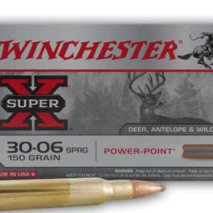 Winchester Ammo X30061 Super-X  30-06 Springfield 150 gr Power-Point (PP) 20 Bx/ 10 Cs
