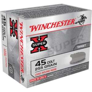 Winchester Ammo X45CP2 Super-X  45 Colt (LC) 255 gr Lead Round Nose (LRN) 20 Bx/ 10 Cs