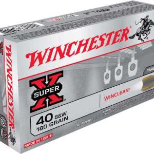 Winchester Ammo WC402 Super-X 40 S&W 180 gr Brass Enclosed Base 50 Bx/ 10 Cs