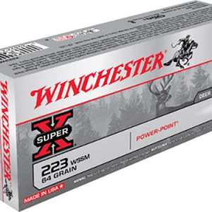 Winchester Ammo X223WSS1 Super-X  223 WSSM 64 gr Power-Point (PP) 20 Bx/ 10 Cs