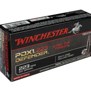 Winchester Ammo S223RPDB Defender 223 Rem 60 gr Split Core Jacketed Hollow Point 20 Bx/ 10 Cs