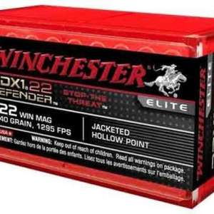 Winchester Ammo S22MPDX1 Defender  22 Mag 45 gr Jacketed Hollow Point (JHP) 50 Bx/ 20 Cs