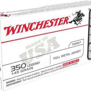 Winchester Ammo USA3501 USA  350 Legend 145 gr Full Metal Jacket (FMJ) 20 Bx/ 10 Cs