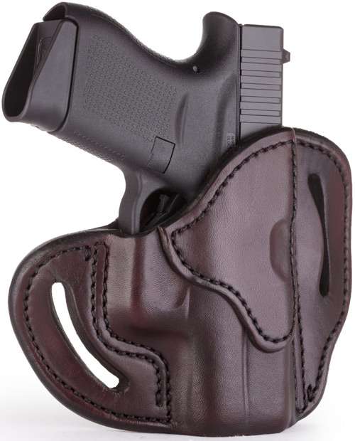 1791 Gunleather BHCSBRR BCH Signature Brown Leather OWB Compatible with Glock 43/Walther PPK Right Hand