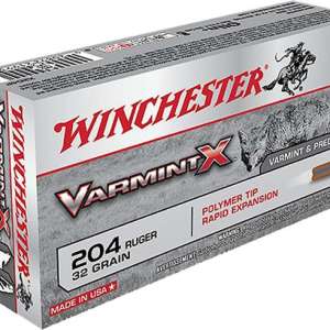 Winchester Ammo X204P Varmint X  204 Ruger 32 gr Polymer Tip 20 Bx/ 10 Cs