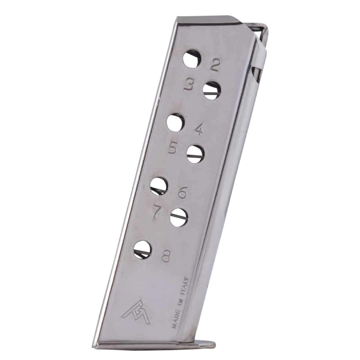 32 ACP, 8 Round, Flat Butt Plate, Nickel