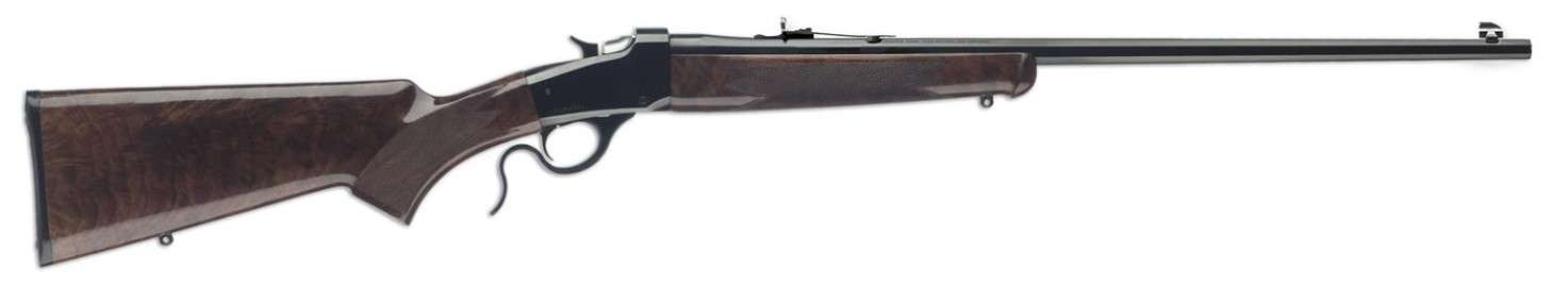 Winchester Guns 524100102 1885 Hunter 22 LR 1 24" Satin Walnut Brushed Polish Blued Right Hand