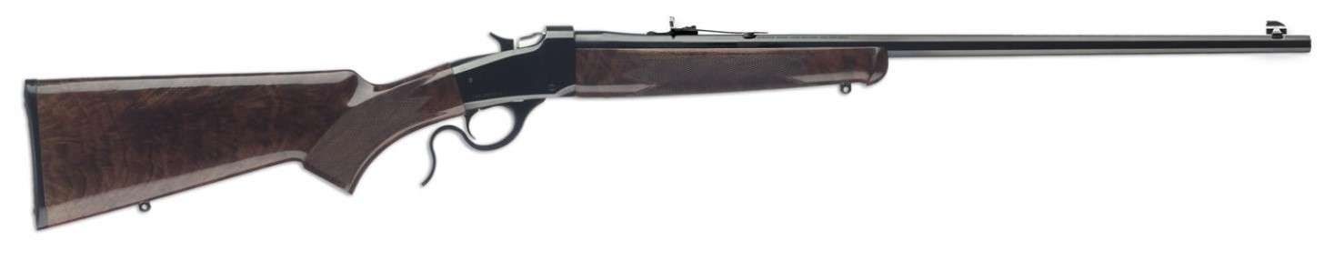 Winchester Guns 524100170 1885 Hunter 17 HMR 1 24" Satin Walnut Brushed Polish Blued Right Hand