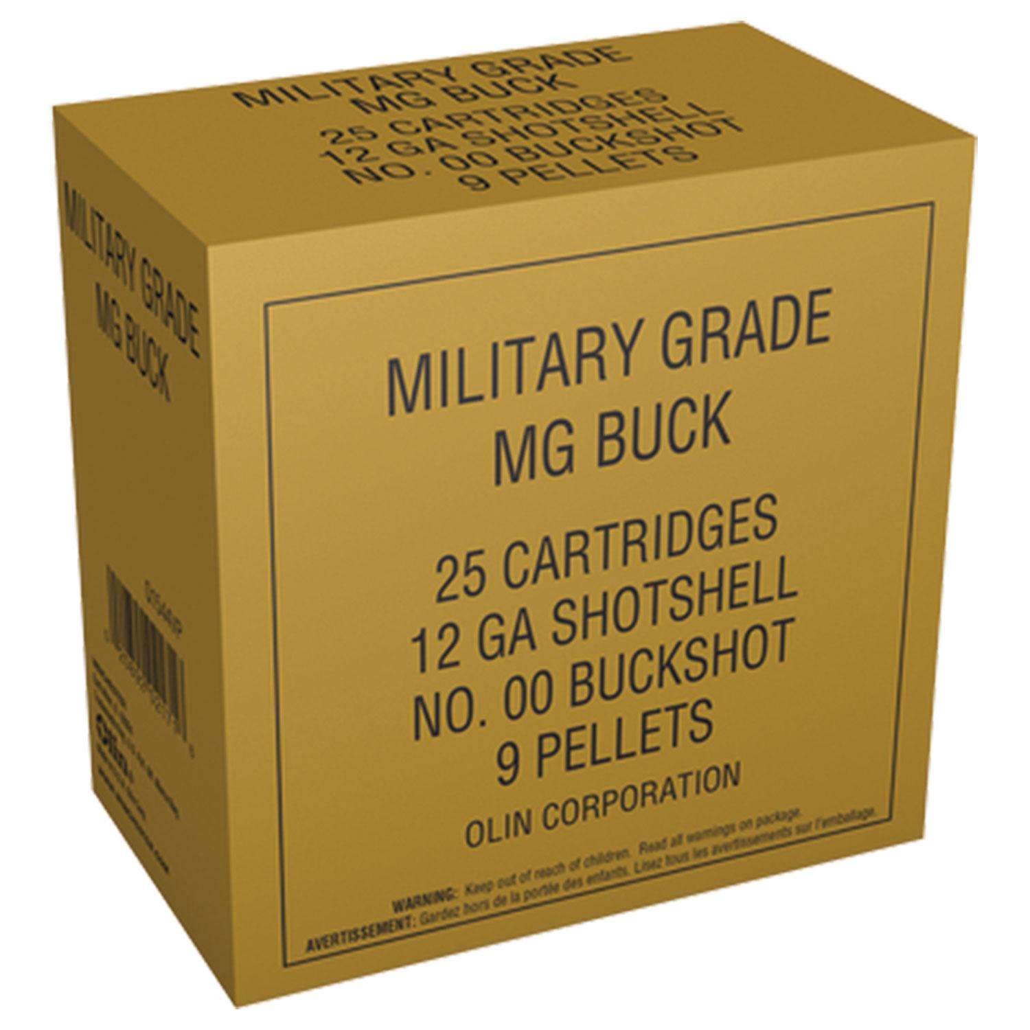 Winchester Ammo Q1544VP Military Grade 12 Gauge 2.75" 9 Pellets 00 Buck Shot 25 Bx/ 10 Cs (Value Pack)