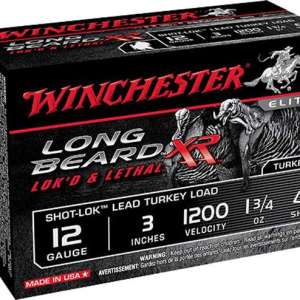 Winchester Ammo STLB1234 Long Beard XR Shot-Lok 12 Gauge 3" 1 3/4 oz 4 Shot 10 Bx/ 10 Cs