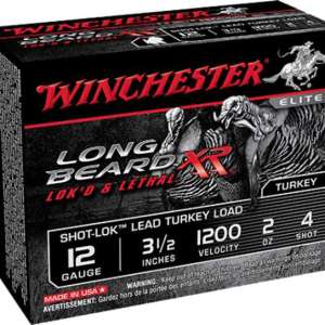 Winchester Ammo STLB12L4 Long Beard XR Shot-Lok 12 Gauge 3.5" 2 oz 4 Shot 10 Bx/ 10 Cs