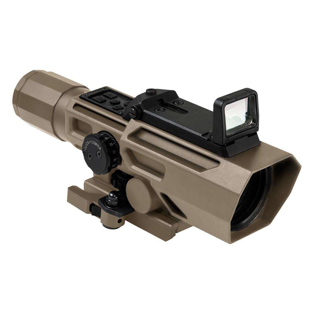 ADO 3-9X42 Scpe/P4 Sniper Ret/Grn Lns/Tan